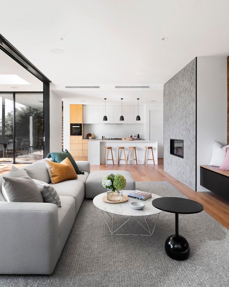 Modern living interior